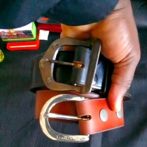 Men's Black and Brown Kenneth Cole Leather Belts
